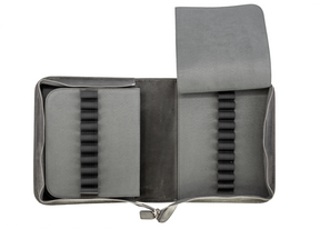 Galen Leather Co. Zippered 40 Slot Pen Case - Crazy Horse Smoky