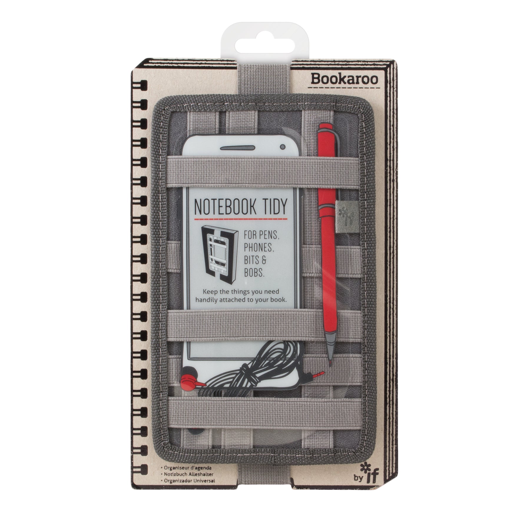 If Bookaroo Notebook Tidy- Charcoal