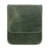 Galen Leather Co. Magnum Opus Magnetic 6 Slot Hard Pen Case - Crazy Horse Forest Green