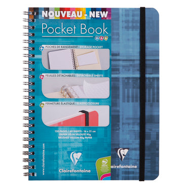 Clairefontaine Classics Side Wirebound Notebook - A5 w/ Elastic Closure