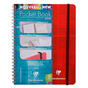Clairefontaine Classics Side Wirebound Notebook - A5 w/ Elastic Closure