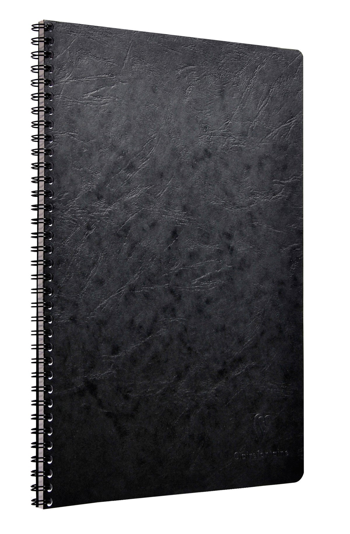 Clairefontaine Basics - A4 Side Wirebound Notebook- Black, Lined
