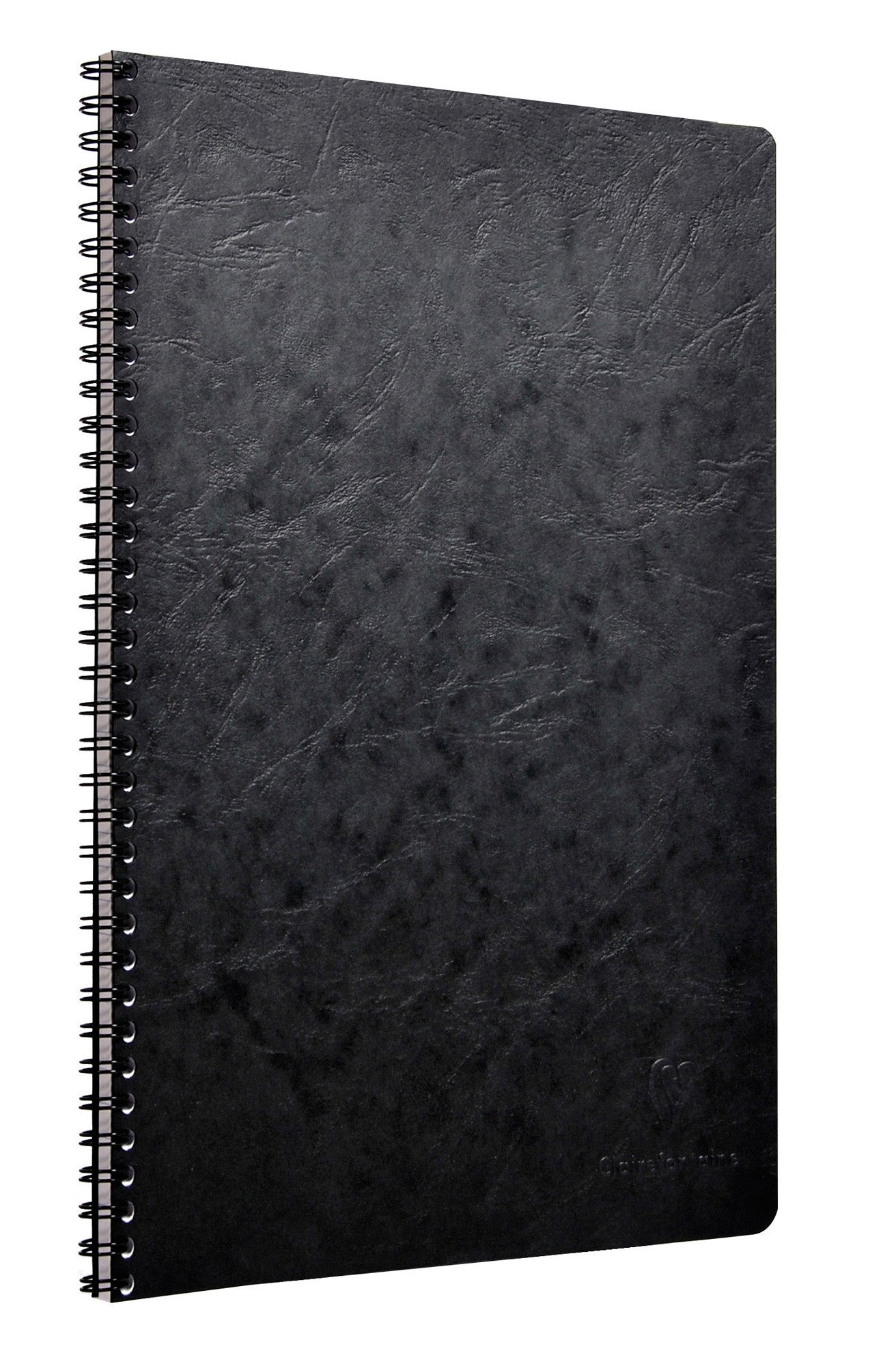 Clairefontaine Basics - A4 Side Wirebound Notebook- Black, Lined