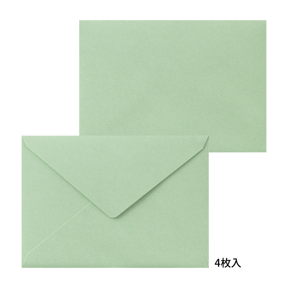 Midori Letter Set - Press Bouquet Red