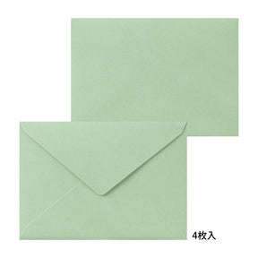 Midori Letter Set - Press Bouquet Red