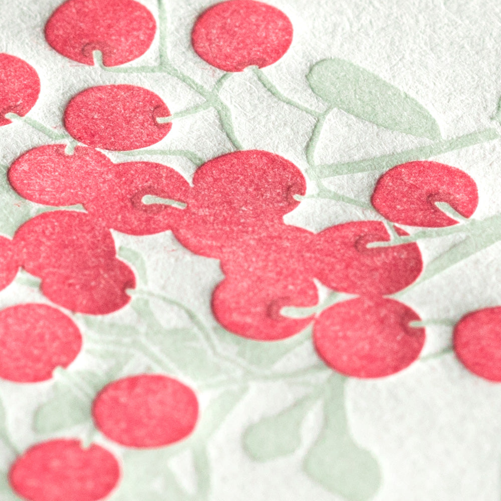 Midori Letter Set - Press Bouquet Red