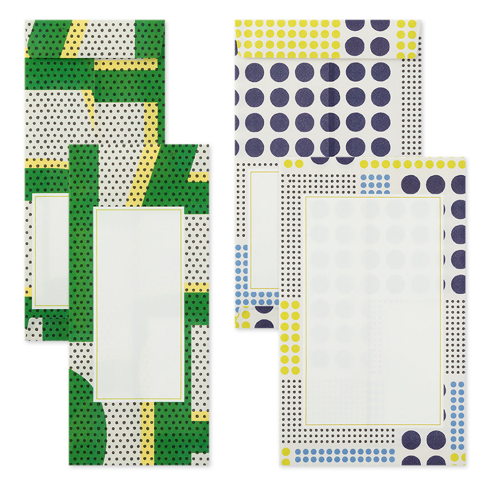 Midori Multiple Packed Letter Set 762- Geometric