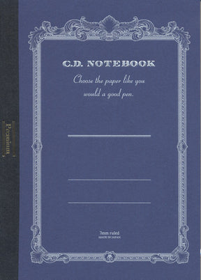 APICA Premium CD B5 Notebook - Navy 7mm Ruled