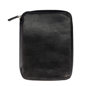 Galen Leather Co. Zippered B6 Notebook Folio - Black