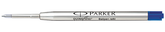 Classic parker-style ballpoint refill in blue. Also available in black.