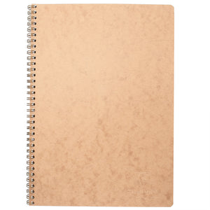 Clairefontaine Basics - A4 Side Wirebound Notebook- Tan, Lined