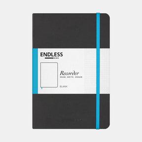 Endless Recorder Notebook Infinite Space Black