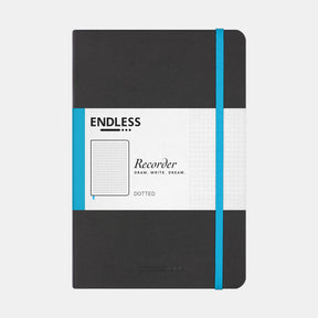 Endless Recorder Notebook Infinite Space Black