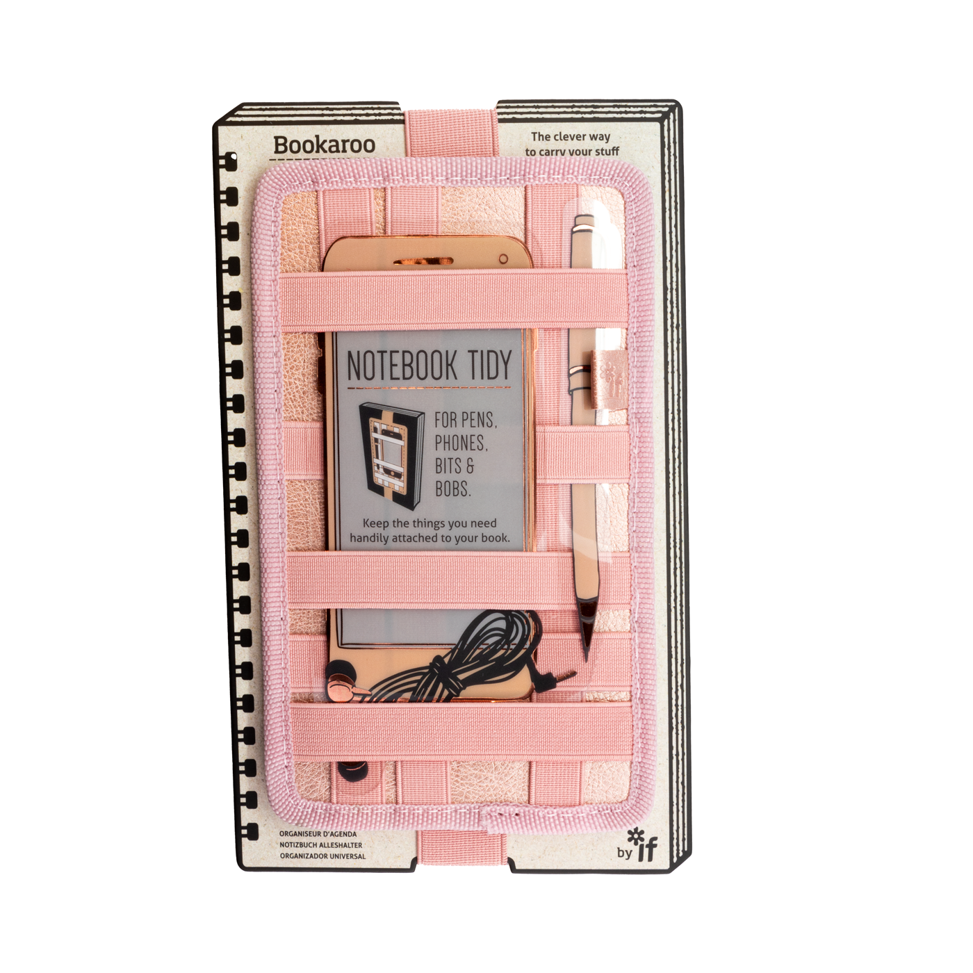 If Bookaroo Notebook Tidy- Rose Gold