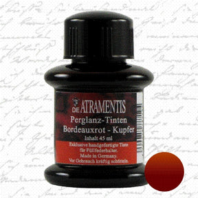 De Atramentis Ink Pearlescent Bordeaux Red Copper