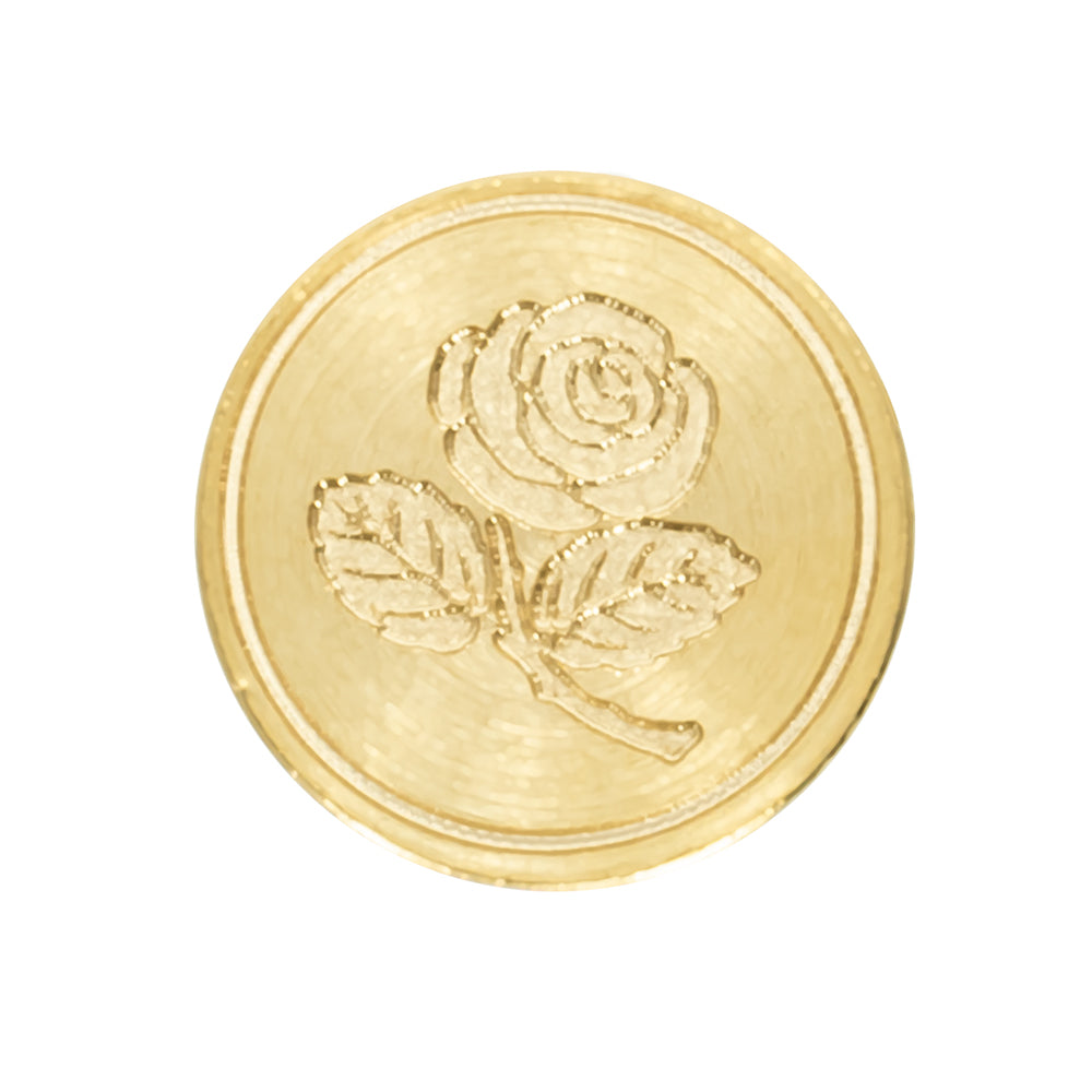 Freund Mayer Brass Wax Seal No Handle - Rose