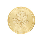 Freund Mayer Brass Wax Seal No Handle - Rose