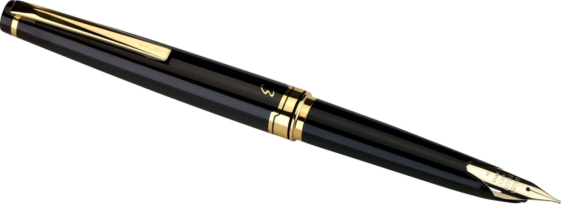 Pilot E95S - Black with Gold Trim Fountain