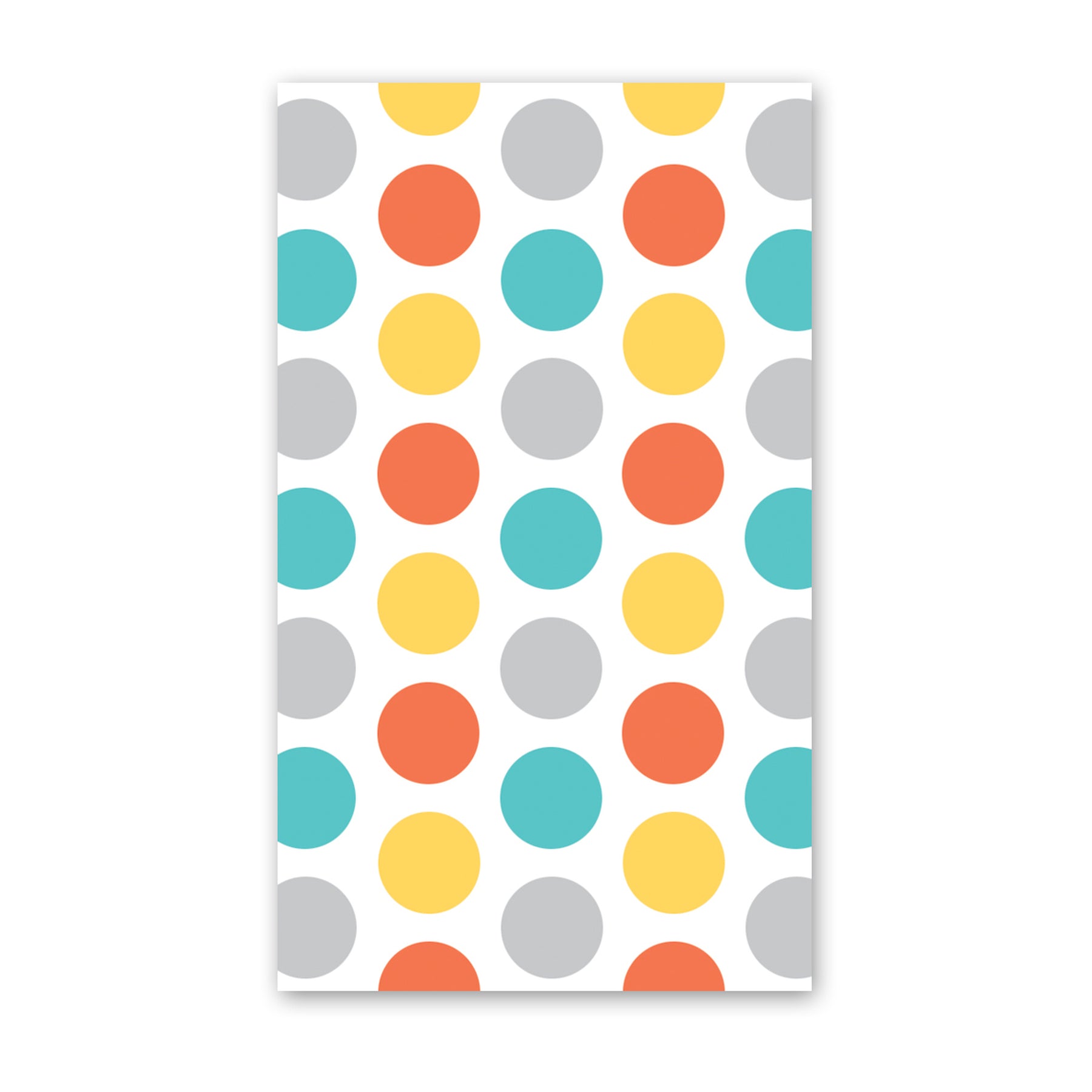 Rock Scissor Paper Mini Card - Blue Polka Dots