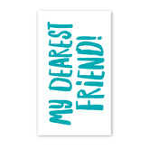Rock Scissor Paper Mini Card - My Dearest Friend