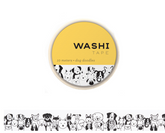 Girl of ALL WORK - Washi tape - 15mm - Dog Doodles