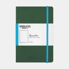 Endless Recorder Notebook Forest Canopy Green