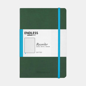 Endless Recorder Notebook Forest Canopy Green