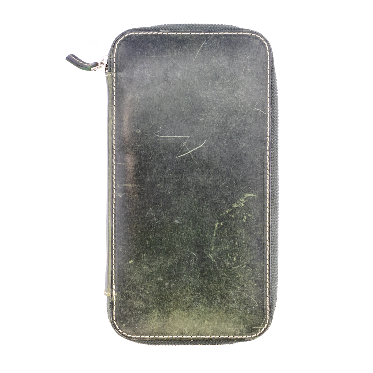 Galen Leather Co. Zippered Hobonichi Weeks Cover- Crazy Horse Forest Green