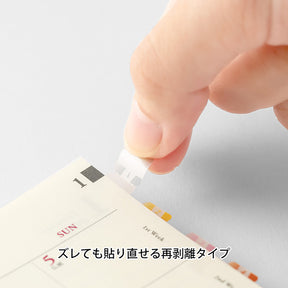 Midori Index Label- Numbered Colors