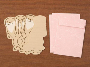 Midori Letter Set (925) Die-Cut Animal - Otter
