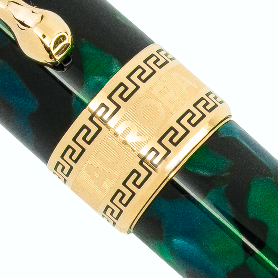 Aurora Optima Auroloide Emerald Green, Gold Trim