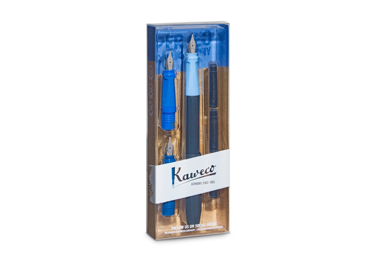 Kaweco Perkeo Calligraphy - Blue Set