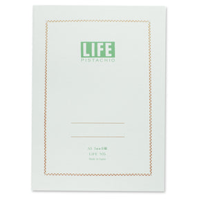 Life Stationery Pistachio Note A5 Side Bound Notebook