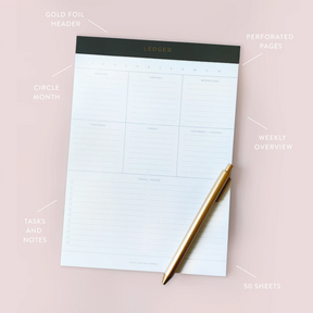 Smitten On Paper Ledger Legal Pad
