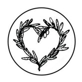 Freund Mayer Brass Wax Seal No Handle - Branch Heart