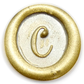 Global Solutions Metal Wax Seal Scroll Handle "Swirl" Letters