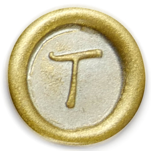 Global Solutions Metal Wax Seal Scroll Handle "Swirl" Letters