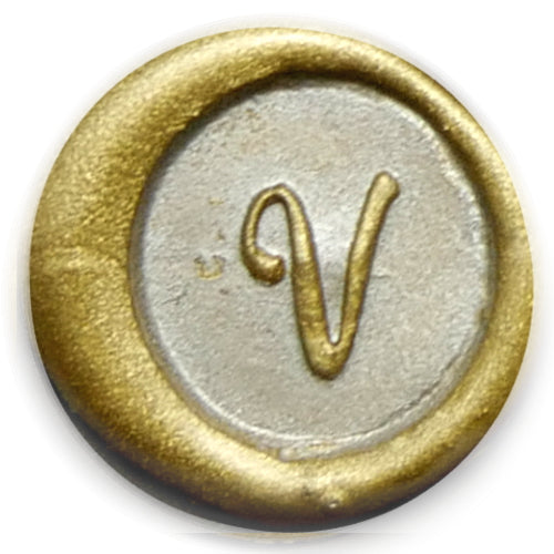 Global Solutions Metal Wax Seal Scroll Handle "Swirl" Letters