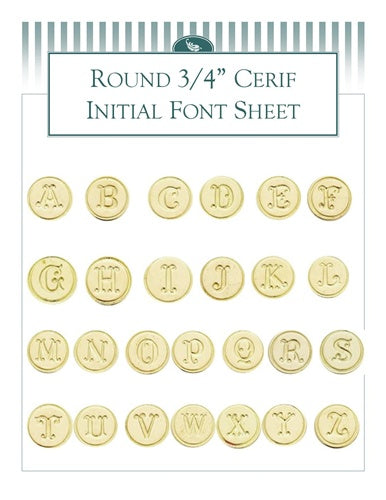 Freund Mayer Wax Seals-  Cerif Initials