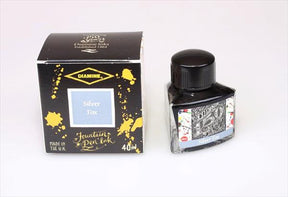 Diamine Silver Fox fountain pen ink is available in a triangular shaped 40ml bottle.