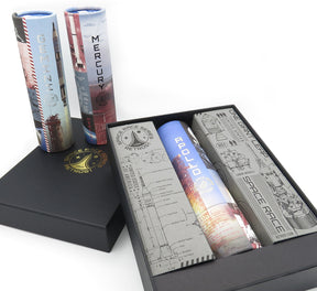 Retro 1951 Space Race - 3 Pen Box Set Apollo, Gemini, Mercury