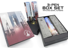 Retro 1951 Space Race - 3 Pen Box Set Apollo, Gemini, Mercury