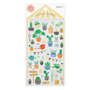 Midori Planner Stickers - Sticker Marché - Cactus