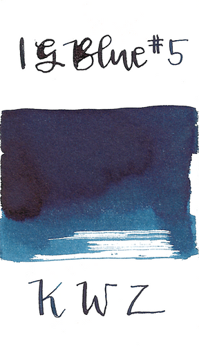 KWZ Iron Gall Blue 5 #1104