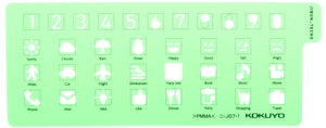 Kokuyo Jibun Techo Template - Numbers & Symbols