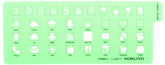 Kokuyo Jibun Techo Template- Numbers & Symbols
