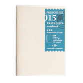 TRAVELER'S COMPANY Passport Sized Refill - 015 Watercolor Paper