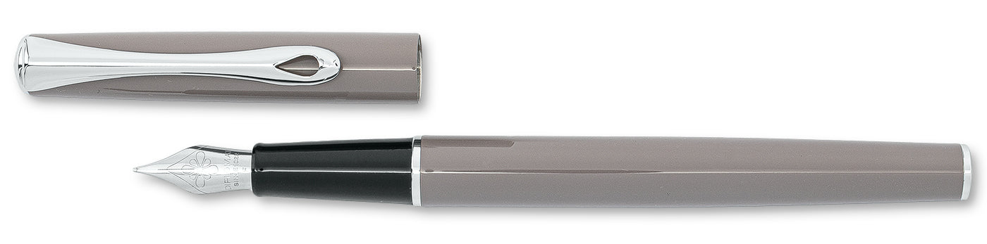 Diplomat Traveller Fountain - Taupe Grey