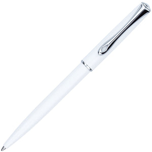 Diplomat Traveller Ballpoint - Snow White with Stainless Steel Trim