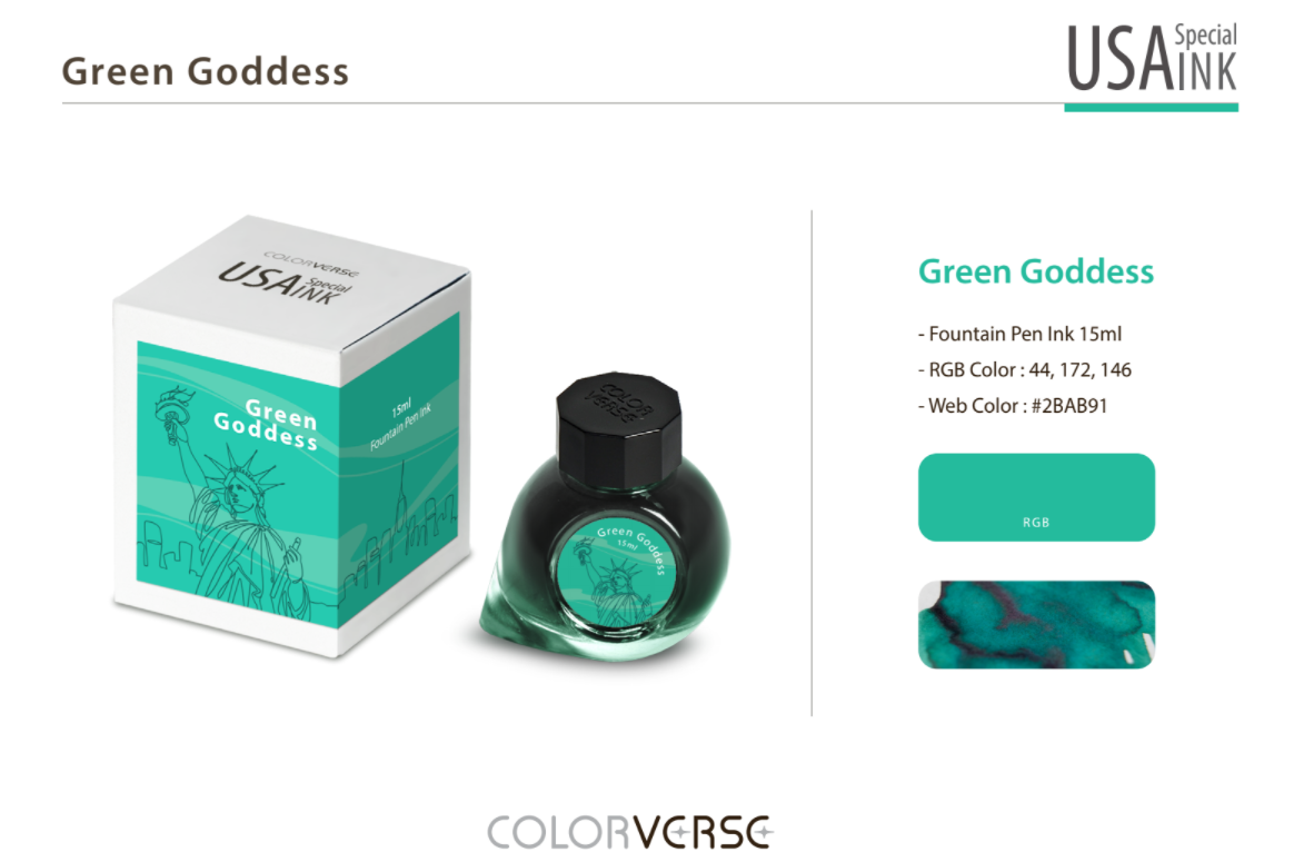 Colorverse USA Special Series Ink - New York-Green Goddess